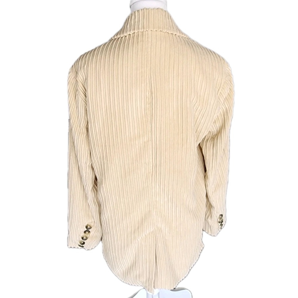 Free People We the Free Corduroy Jacket Blazer Womens XS Cream Oversized Relaxed - Picture 2 of 12